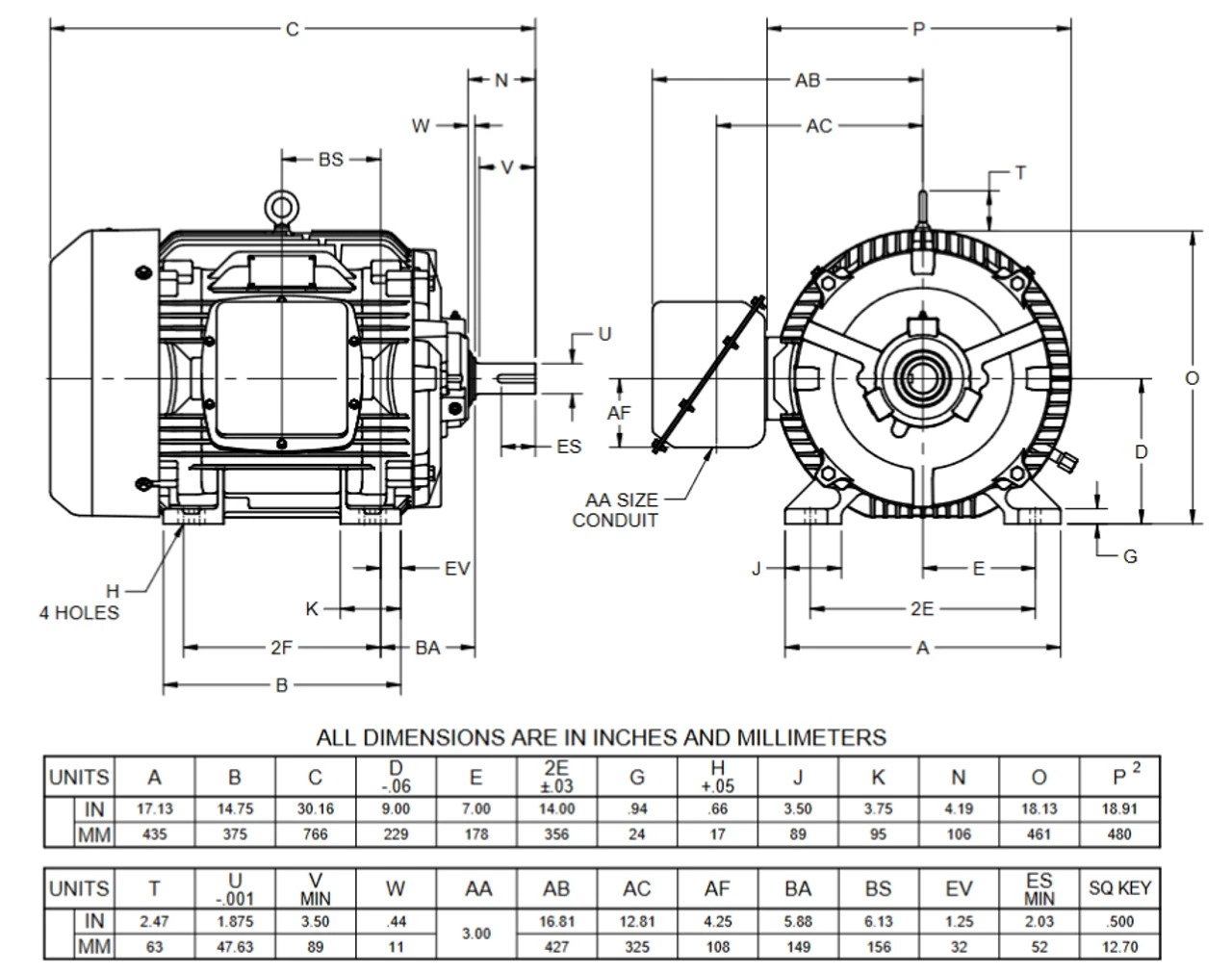 HD75P1HS Nidec 75 Hp 3600 RPM 365TS Frame (Rigid Base) 200-208V TEFC 3-Phase Electric Motor 2 HD75P1HS Nidec 75 Hp 3600 RPM 365TS Frame (Rigid Base) 200-208V TEFC 3-Phase Electric Motor - Image 2