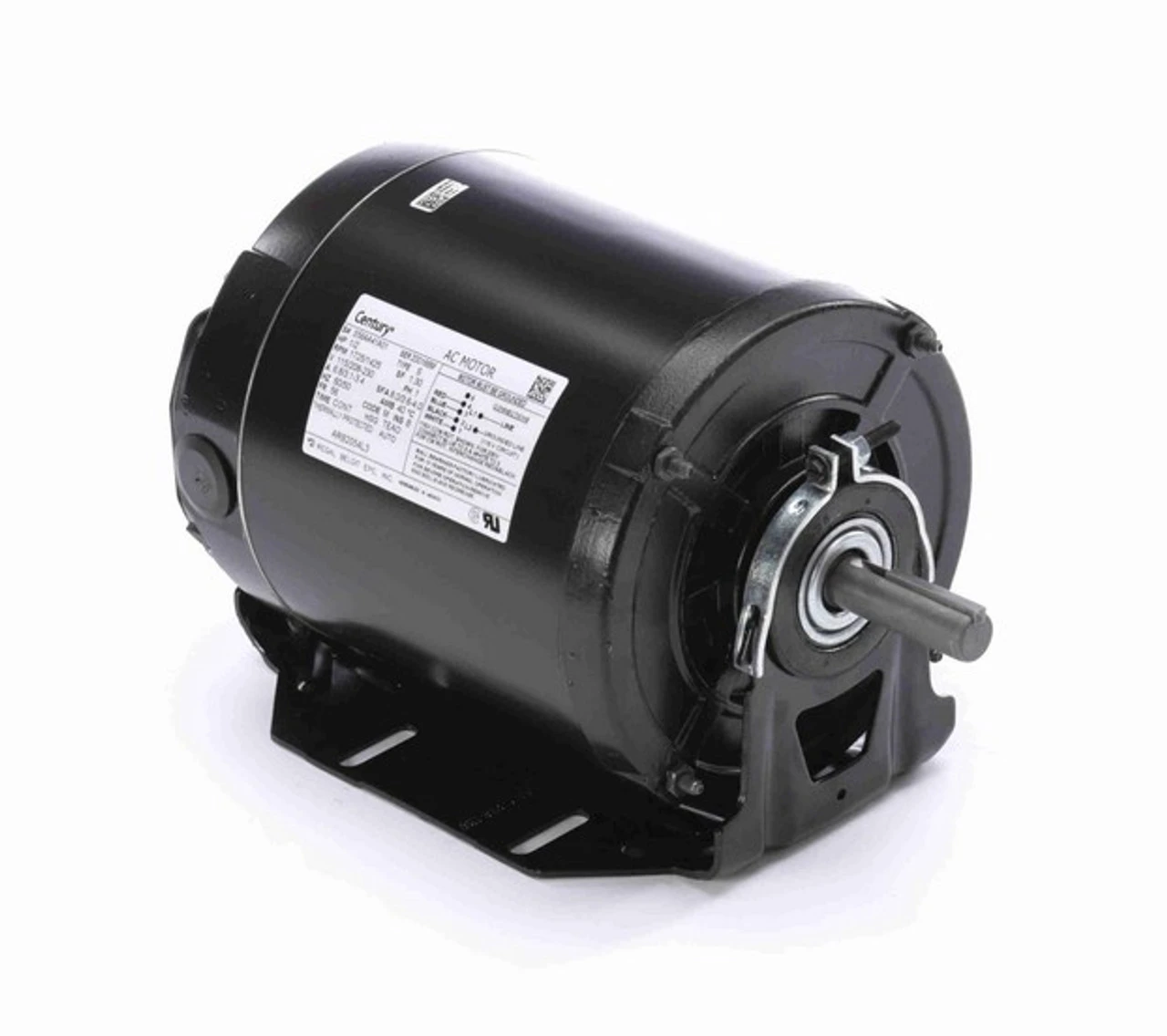 ARB2054L3 Century 1/2 Hp 115/208-230V 1800 RPM TEAO 56 Frame Split Phase Resilient Base Motor 1 ARB2054L3 Century 1/2 Hp 115/208-230V 1800 RPM TEAO 56 Frame Split Phase Resilient Base Motor