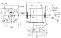 ARB2034L3 Century 1/3 Hp (2 Speed) 115V 1800/1200 RPM TEAO 56Z Frame Split Phase Resilient Base Motor -Electric Motor Warehouse Store l3 line 42407.1633026918