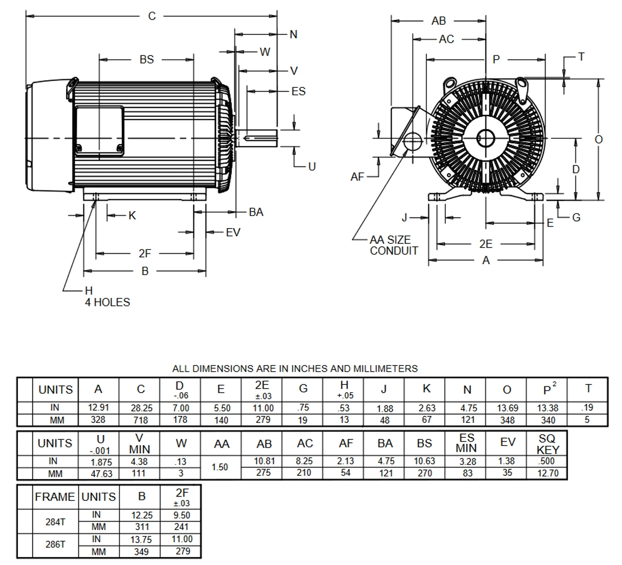 U25P1D Nidec 25 Hp 3600 RPM 284T Frame 208-230/460V TEFC 3-Phase Electric Motor 2 U25P1D Nidec 25 Hp 3600 RPM 284T Frame 208-230/460V TEFC 3-Phase Electric Motor - Image 2